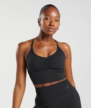 Gymshark Elevate Longline Sport Bh Dam Svarta | SE 2866VRW